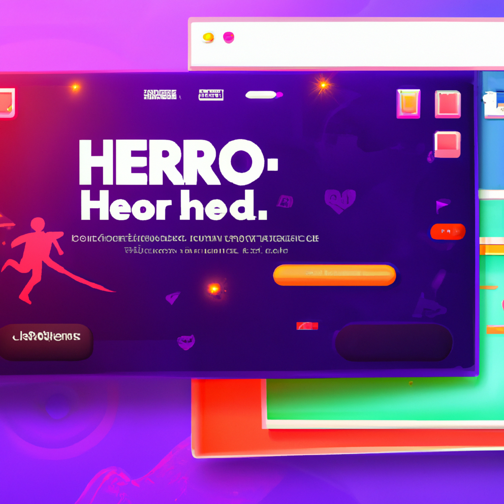 ArcadeCraft hero montage: neon game UI with level editor and HUD badges