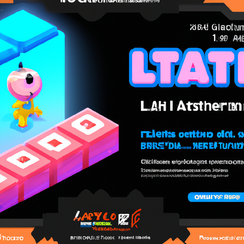 Gallery screenshot: colorful platformer level with HUD badges