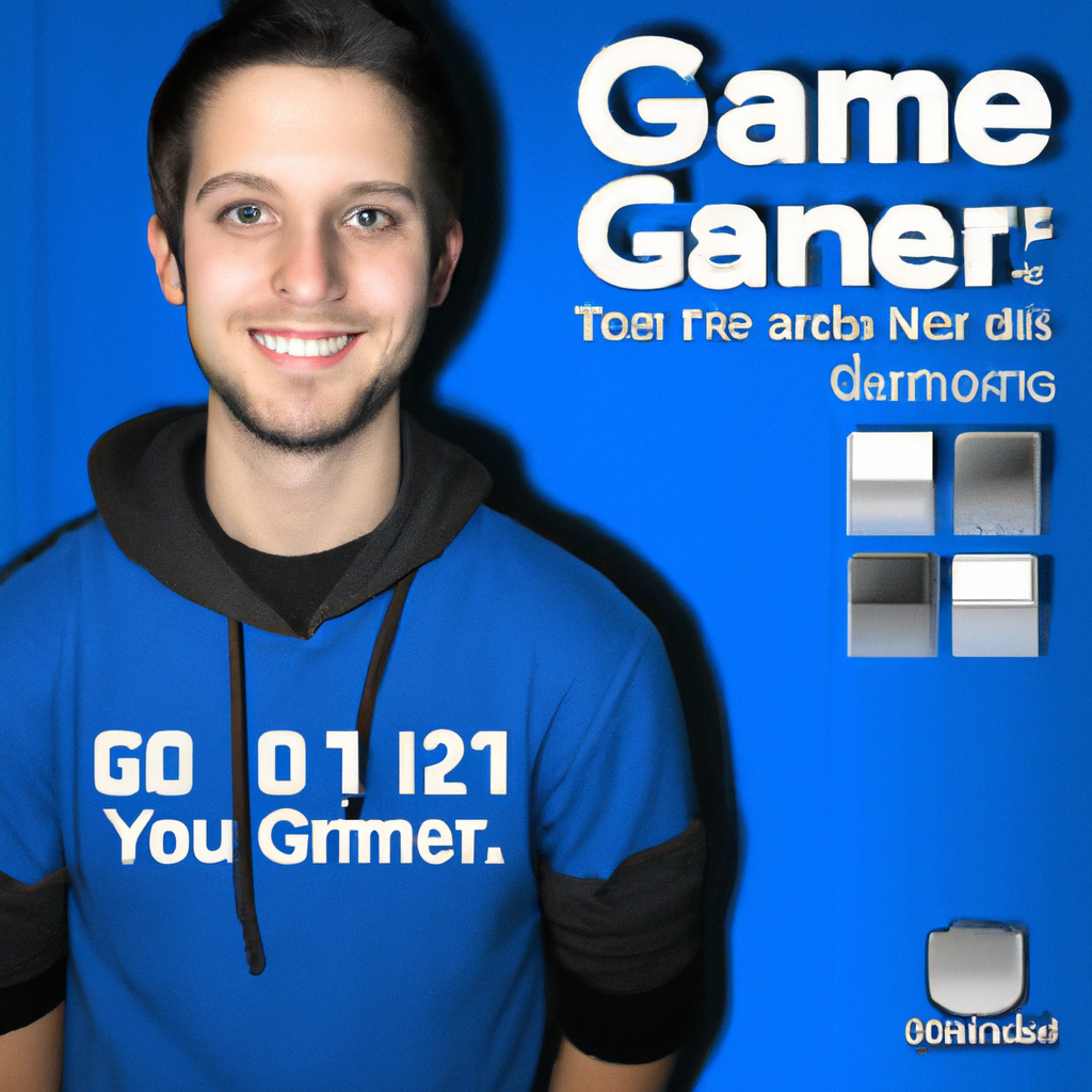 Portrait: developer smiling with a handheld controller